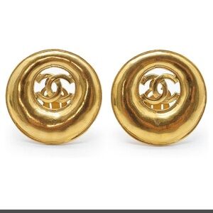CHANEL 1993 CC Logo Clip-On Earrings